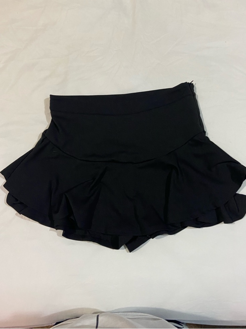 *SOLD on Depop* SHEIN Black Layered Ruffle Skort